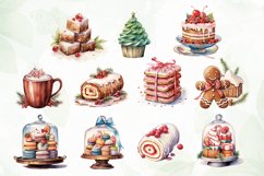 Christmas Dessert Collection Watercolor Product Image 2
