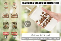 Christmas Diet Dropout Glass Can Product Image 1