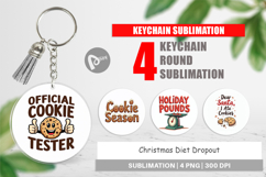 Christmas Diet Dropout Keychain Product Image 1