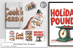 Christmas Diet Dropout Digital Paper Product Image 1