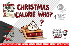 Christmas Diet Dropout Clipart Product Image 1