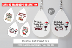 Christmas Diet Dropout Earring Product Image 1