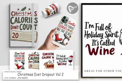 Christmas Diet Dropout Digital Paper Product Image 1