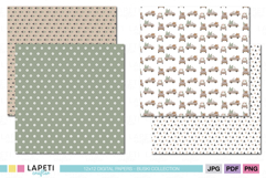 Neutral Christmas digital paper pack