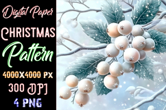 Christmas Digital Paper Pattern Product Image 1