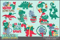 Holiday Dinosaur Designs for Sublimation and Stickers Product Image 1