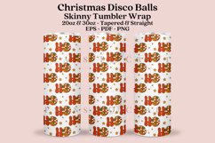 christmas disco balls skinny tumbler sublimation wrap with high resolution and transparant background are for 20oz and 30oz skinny tumbler