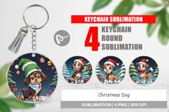 Keychain Cartoon Christmas Dog Product Image 1