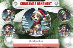 Christmas Ornaments Cartoon Christmas Dog Product Image 1