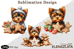 Cute Christmas Dog Clipart | Christmas Sublimation PNG Product Image 1