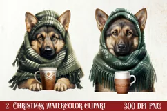Christmas Dog And Coffee Clipart, Christmas Dog And Coffee Clipart, Christmas Dog Clipart Bundle, Christmas Dog Watercolor, Watercolor Christmas Dog, Christmas Dog Sublimation, Christmas Dog, Christmas Dog Clip Art, Christmas Dog Sublimation Designs, Chri