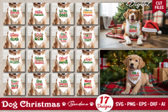 Christmas Dog Bandana SVG Bundle | Dog Christmas SVG Bundle Product Image 1