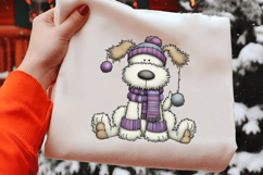 Christmas Dog Clipart Sublimation Product Image 2