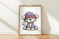 Christmas Dog Clipart Sublimation Product Image 3