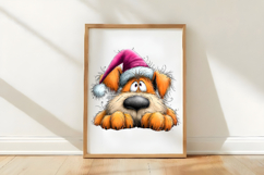 Christmas Dog Clipart Sublimation Product Image 3