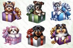 Christmas Dog Sublimation Clipart Product Image 5