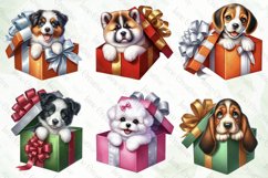 Christmas Dog Sublimation Clipart Product Image 4