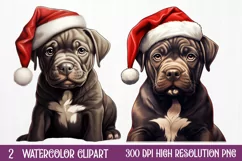 Cute Christmas Dog Sublimation Clipart, Cute Christmas Dog Product Image 1