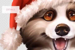 Christmas Dog PNG Cute Puppy Clipart Product Image 2