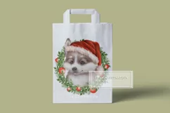 Husky dog Christmas PNG Sublimation design Product Image 2
