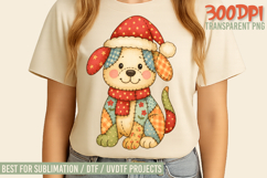 The Hand Painted Christmas Patchwork Designs Bundle PNGs Product Image 12