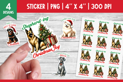 Christmas Dog Stickers Bundle | Funny Stickers Printable PNG Product Image 3