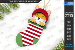 Christmas Dog Stocking Ornaments Laser Cut Bundle|Xmas SVG Product Image 9