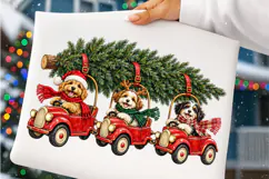 Christmas Dog Sublimation Png Product Image 5