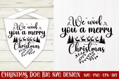 We woof you a merry christmas SVG, Christmas SVG Product Image 1