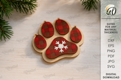 Christmas Dog Tiered Tray Decor Lasercut. Christmas SVG Product Image 1