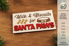 Christmas Dog Tiered Tray Decor Lasercut. Christmas SVG Product Image 1