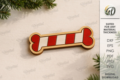 Christmas Dog Tiered Tray Decor Laser Cut. Christmas SVG Product Image 8