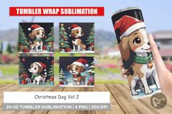 Tumbler Wrap Cartoon Christmas Dog Product Image 1