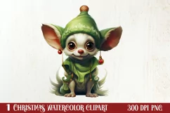 Green Christmas Dog Clipart Sublimation, Christmas Dog PNG Product Image 1