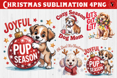 Christmas Dogs sublimation | Christmas Dog lover clipart Product Image 9