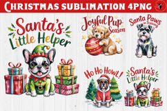 Christmas Dogs sublimation | Christmas Dog lover clipart Product Image 15