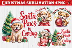 Christmas Dogs sublimation | Christmas Dog lover clipart Product Image 1