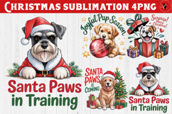 Christmas Dogs sublimation | Christmas Dog lover clipart Product Image 1