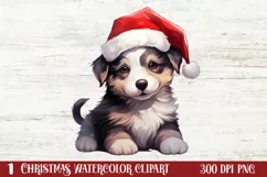 Christmas Dogs Sublimation Clipart, Christmas Dog Clipart Product Image 1