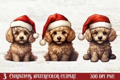 Christmas Dogs Sublimation Clipart, Christmas Dog Clipart Product Image 1