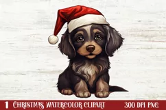 Christmas Dogs Sublimation Clipart, Christmas Dog Clipart Product Image 1
