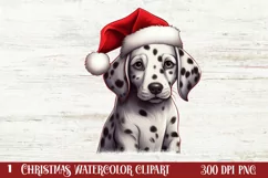 Christmas Dogs Sublimation Clipart, Christmas Dog Clipart Product Image 1