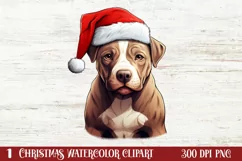 Christmas Dogs Sublimation Clipart, Christmas Dog Clipart Product Image 1