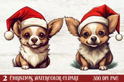 Christmas Dogs Sublimation Clipart, Christmas Dog Clipart Product Image 1