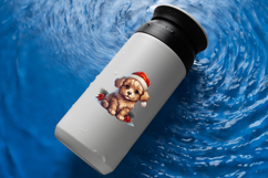 Cute Christmas Dogs Clipart Bundle: 10 Funny Transparent PNG Product Image 5