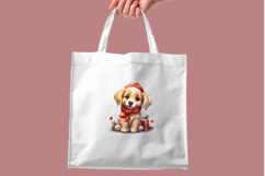 Cute Christmas Dogs Clipart Bundle: 10 Funny Transparent PNG Product Image 8