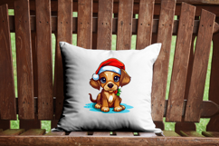 Cute Christmas Dogs Clipart Bundle: 10 Funny Transparent PNG Product Image 9