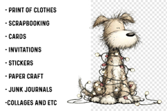 Christmas Dogs Whimsical Clipart Product Image 2