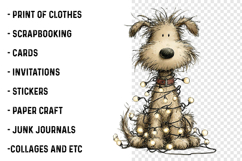 Christmas Dogs Whimsical Clipart Product Image 2