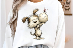 Christmas Dogs Whimsical Clipart Product Image 3
